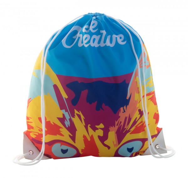 CreaDraw Plus Sac de cumpărături,cu cordon, personalizat  alb