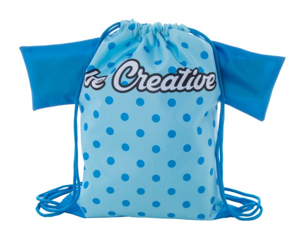 CreaDraw T Kids Rucsac cu șnur, pentru copii, personalizat  albastru