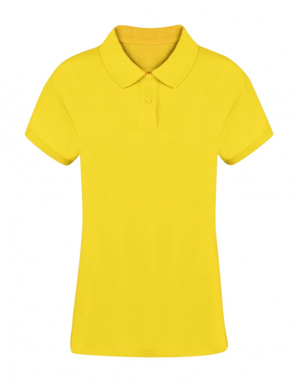 Koupan tricou polo damă  galben