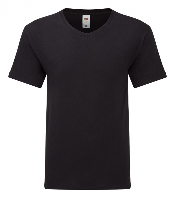 Iconic V-Neck Tricou  M negru