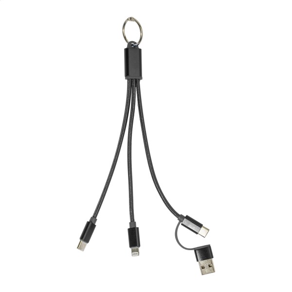 Rafob breloc cu cablu de încărcare USB  negru